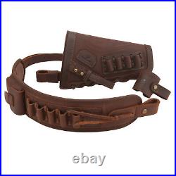 Suit of No Drill Leather Rifle Buttstock, Sling, Sling Loop for. 22LR. 30-06.30-30 Suit of No Drill Leather Rifle Buttstock, Sling, Sling Loop for. 22LR. 30-06.30-30