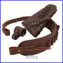 Suit of No Drill Leather Rifle Buttstock, Sling, Sling Loop for. 22LR. 30-06.30-30 Suit of No Drill Leather Rifle Buttstock, Sling, Sling Loop for. 22LR. 30-06.30-30