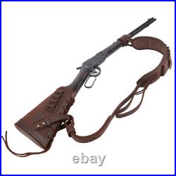 Suit of No Drill Leather Rifle Buttstock, Sling, Sling Loop for. 22LR. 30-06.30-30 Suit of No Drill Leather Rifle Buttstock, Sling, Sling Loop for. 22LR. 30-06.30-30