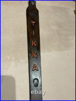 TIKKA # 2 Custom Leather Rifle Sling Hand Tooled and Handmade in the USA