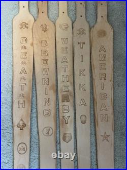 TIKKA # 2 Custom Leather Rifle Sling Hand Tooled and Handmade in the USA