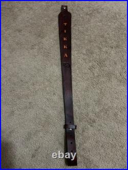 TIKKA Custom Leather Rifle Sling Hand Tooled And Made in the USA