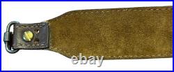 TOREL 4832 Rifle Gun Sling Deer Buck Acorns Stitched Leather Swivel EUC USA