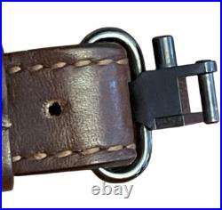 TOREL 4832 Rifle Gun Sling Deer Buck Acorns Stitched Leather Swivel EUC USA