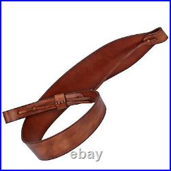 TOURBON 12GA Shell Pouch Leather Rifle Ammo Wallet Waist Bag Gun Sling withSwivels