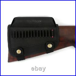 TOURBON 1 Leather Sling Strap&Rifle. 22LR Caliber Bullet Holder Cheek Riser Set