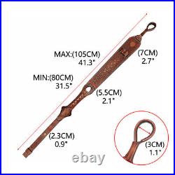 TOURBON Hunting Gun Sling Barrel Mounted Rifle Ammo Holder Vintage Leather Gift