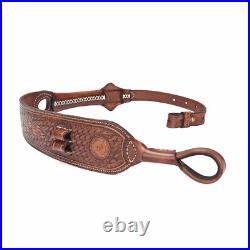 TOURBON Hunting Gun Sling Barrel Mounted Rifle Ammo Holder Vintage Leather Gift