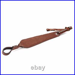 TOURBON Hunting Gun Sling Barrel Mounted Rifle Ammo Holder Vintage Leather Gift