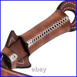 TOURBON Hunting Leather Rifle Sling Gun Carry Strap Shooting Finger Rest Adjust