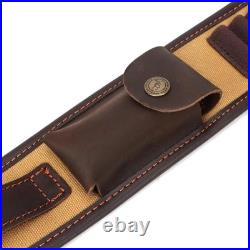 TOURBON Hunting Rifle Bandolier Sling with Swivels, Gun Strap with Cartridge Amm