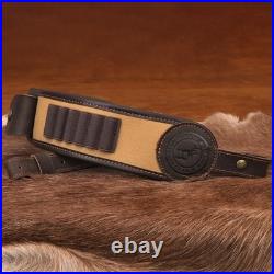 TOURBON Hunting Rifle Bandolier Sling with Swivels, Gun Strap with Cartridge Amm TOURBON Hunting Rifle Bandolier Sling with Swivels, Gun Strap with Cartridge Amm