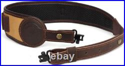 TOURBON Hunting Rifle Bandolier Sling with Swivels, Gun Strap with Cartridge Amm