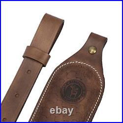 TOURBON Hunting Rifle Sling Leather Gun Strap with 308 30-30 30.06 270 Cartri