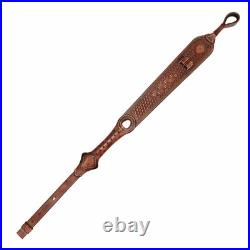 TOURBON Leather Gun Sling for Barrel No Drill Mount. 308/30-06/. 243 Ammo Holder