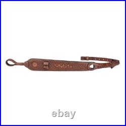TOURBON Leather Gun Sling for Barrel No Drill Mount. 308/30-06/. 243 Ammo Holder