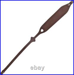 TOURBON Leather Rifle Gun Sling for Hunting, Length Adjustable Ammo Cartridge Ho