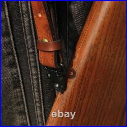 TOURBON Leather Rifle Gun Sling for Hunting, Length Adjustable Ammo Cartridge Ho TOURBON Leather Rifle Gun Sling for Hunting, Length Adjustable Ammo Cartridge Ho