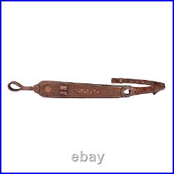 TOURBON Leather Rifle Sling Gun Muzzleloading Ammo Strap Barrel Mounted