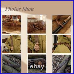 TOURBON Leather Rifle Sling Gun Muzzleloading Ammo Strap Barrel Mounted Connect