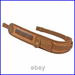 TOURBON Rifle Sling Gun Strap Non-slip 2 Points Adjust with. 22 Ammo Slot