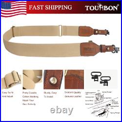 TOURBON Shooting Range Rifle Shotgun Sling with Swivels Screws Stud gun Strap