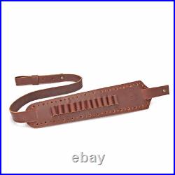 TOURBON Shooting Rifle Sling Padded Gun Carry Strap 30-06 Ammo Holder 2 Points