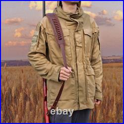 TOURBON Shooting Rifle Sling Padded Gun Carry Strap 30-06 Ammo Holder 2 Points