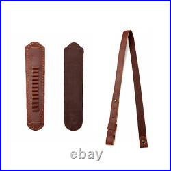 TOURBON Shooting Rifle Sling Padded Gun Carry Strap 30-06 Ammo Holder 2 Points