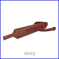 TOURBON Shooting Rifle Sling Padded Gun Carry Strap 30-06 Ammo Holder 2 Points
