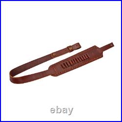 TOURBON Shooting Rifle Sling Padded Gun Carry Strap 30-06 Ammo Holder 2 Points