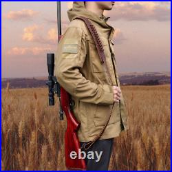 TOURBON Shooting Rifle Sling Padded Gun Carry Strap 30-06 Ammo Holder 2 Points