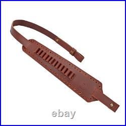 TOURBON Shooting Rifle Sling Padded Gun Carry Strap 30-06 Ammo Holder 2 Points