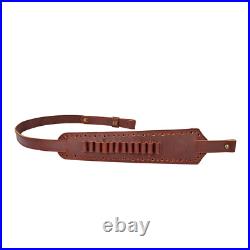 TOURBON Shooting Rifle Sling Padded Gun Carry Strap 30-06 Ammo Holder 2 Points