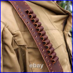 TOURBON Shooting Rifle Sling Padded Gun Carry Strap 30-06 Ammo Holder 2 Points