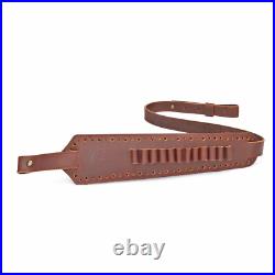 TOURBON Shooting Rifle Sling Padded Gun Carry Strap 30-06 Ammo Holder 2 Points