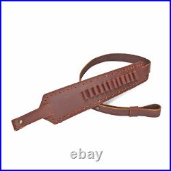 TOURBON Shooting Rifle Sling Padded Gun Carry Strap 30-06 Ammo Holder 2 Points