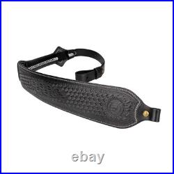 TOURBON Vintage Leather Rifle Sling Hunting Gun Strap Shotgun Thumb Loop+Swivels