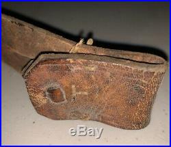 Tan All Leather (including button studs) Rifle Sling WW1 or Earlier Unknown