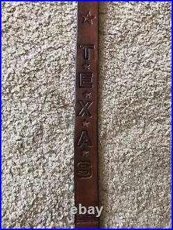 Texas Slim Custom Leather Rifle Sling Hand Tooled And Made in the USA