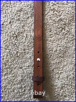 Texas Slim Custom Leather Rifle Sling Hand Tooled And Made in the USA