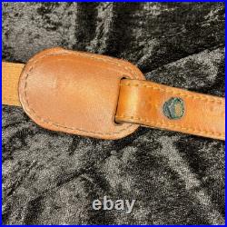 Tooled Leather Rifle Sling Padded with Deer and Mountain Scene Adjustable Strap Tooled Leather Rifle Sling Padded with Deer and Mountain Scene Adjustable Strap