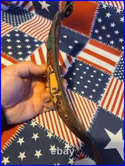 Tooled Stitched Whitetail Buck Oak Leaf Oak Tree Acorn Scene Leather Rifle Sling