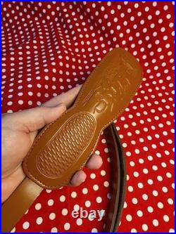 Tooled Whitetail Buck Stitched Leather Padded Rifle Sling With Swivels