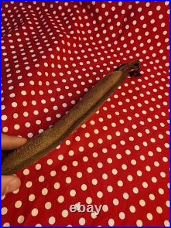 Tooled Whitetail Buck Stitched Leather Padded Rifle Sling With Swivels