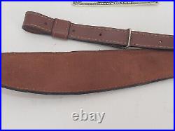 Torel 36 Brown Leather Deer Art Rifle Strap Sling Top Grain Cowhide 4852 Texas