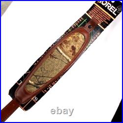 Torel Deluxe Leather Rifle Sling 8502058 Camo Woods Padded Unused In Pkg
