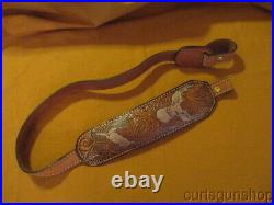 Torel No 4818 1 Inch Padded Rifle Sling Embossed with Two Deer Scenes
