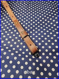 Torel Thomco Tooled Whitetail Acorn White St. Leather Rifle Sling Suede Backed