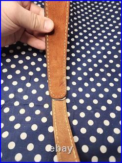 Torel Thomco Tooled Whitetail Acorn White St. Leather Rifle Sling Suede Backed